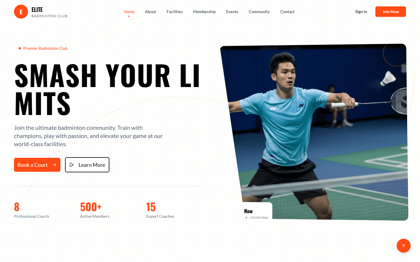 Badminton Club Website