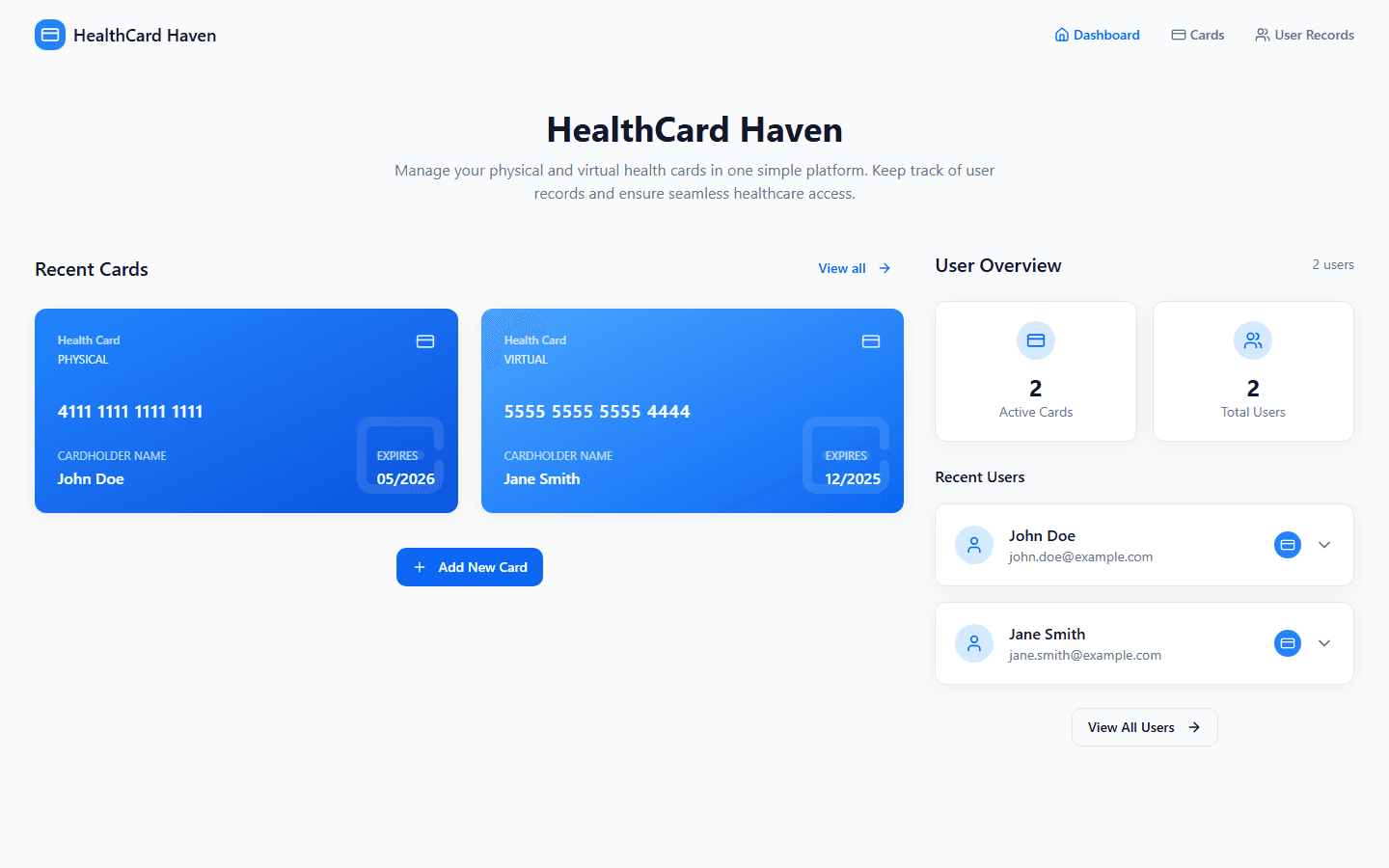 HealthCard Haven